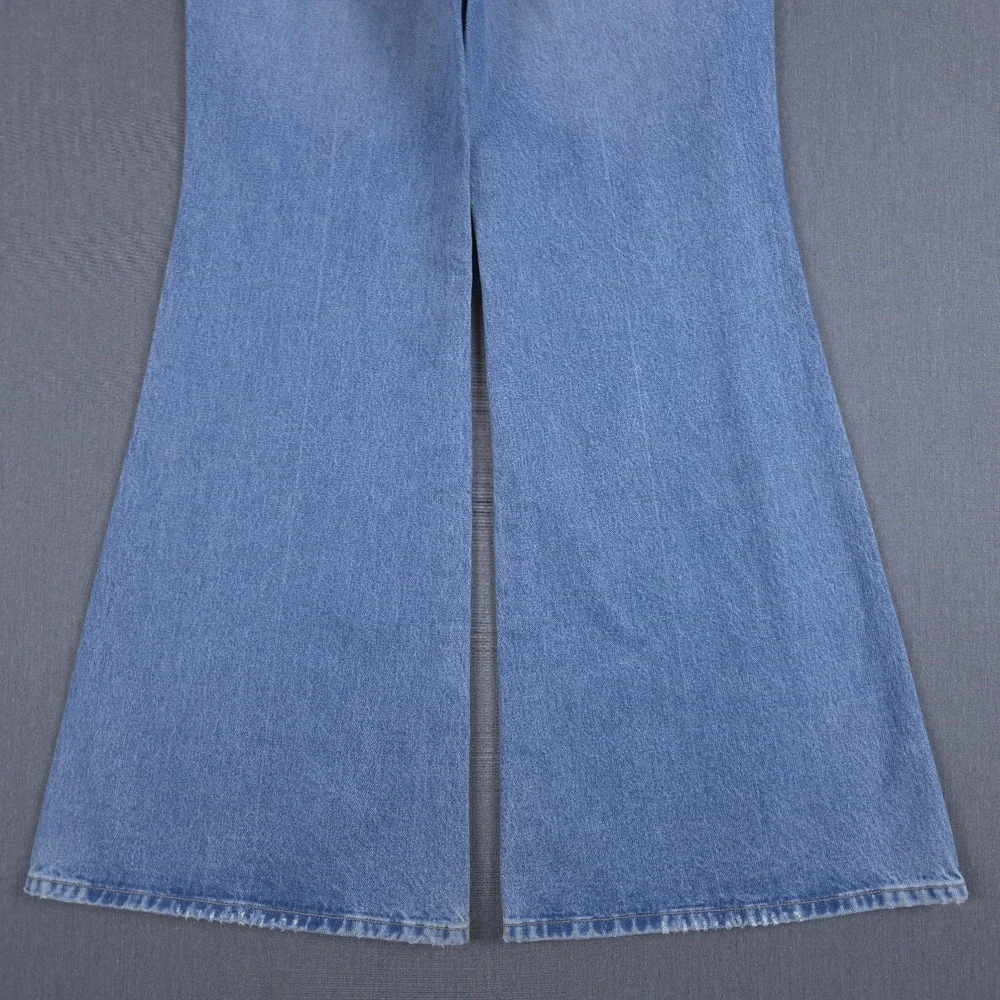 Wrangler Wanderer High Rise Flare Jeans Womens 29x30 (Fits 31x30) Wide Leg Denim - Picture 12 of 16